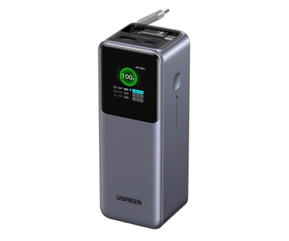 Powerbank UGREEN Powerbank 20000mAh PB726 USB + USB-C 165W wbudowany kabel